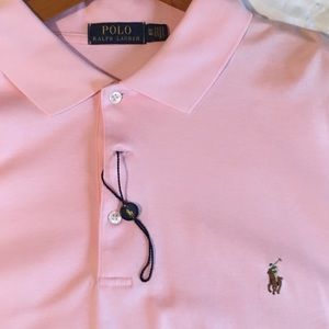 Men’s Ralph Lauren pink polo.